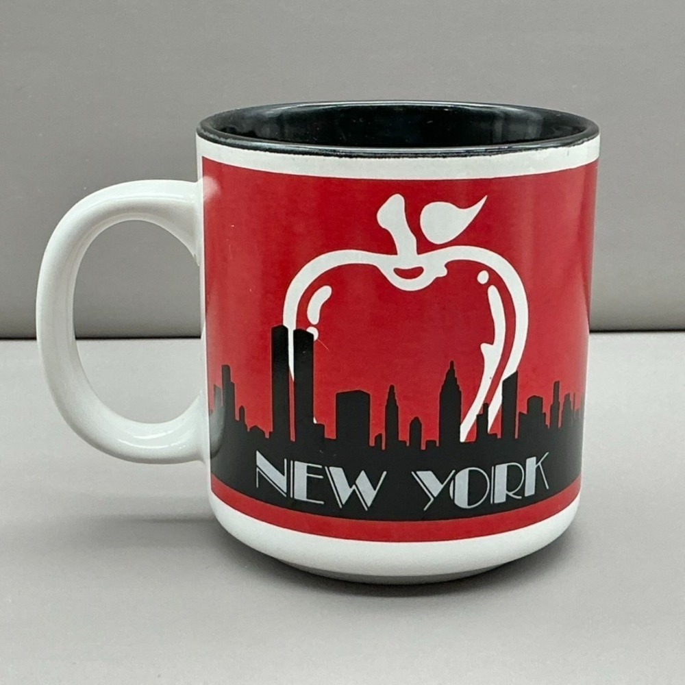 Vintage‎ 1987 New York City NYC Skyline Big Apple Coffee Mug Paradies Shops